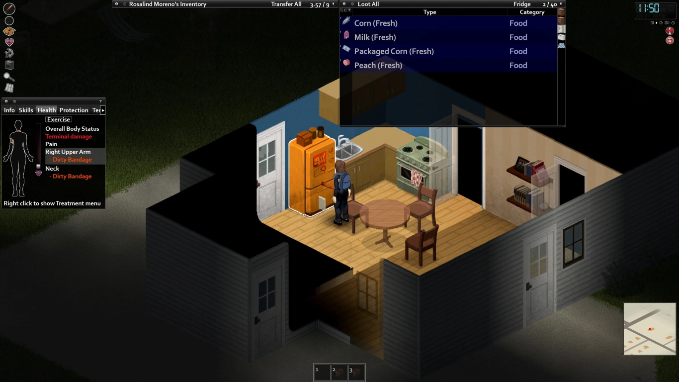 Jugabilidad detallada en Project Zomboid