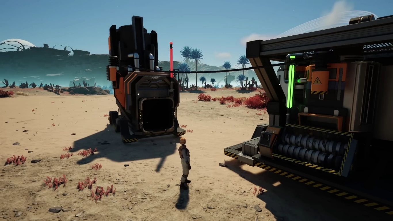 Satisfactory Portable Miner, Smelter and power for early automation