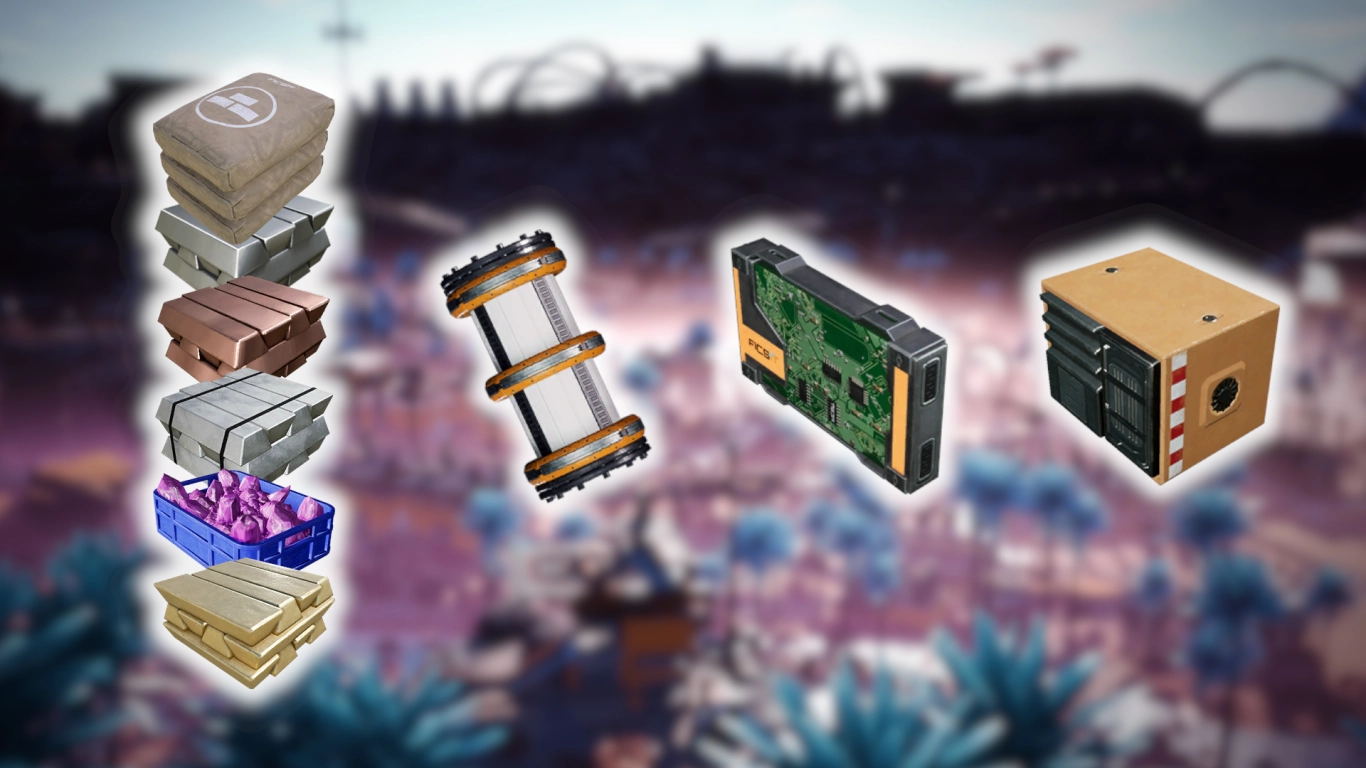 Oil processing in Satisfactory with recycling of Plastic and Rubber