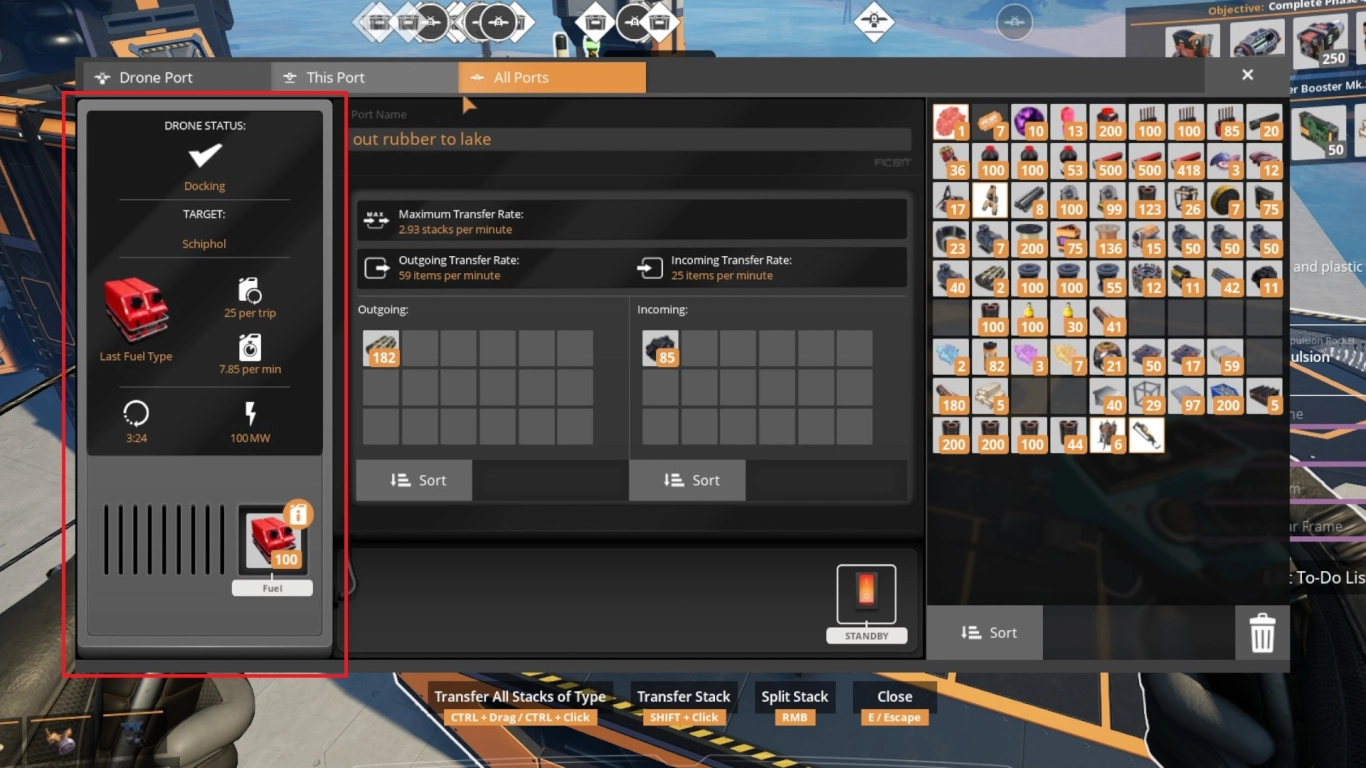 Best fuel for Satisfactory drones with speed and range