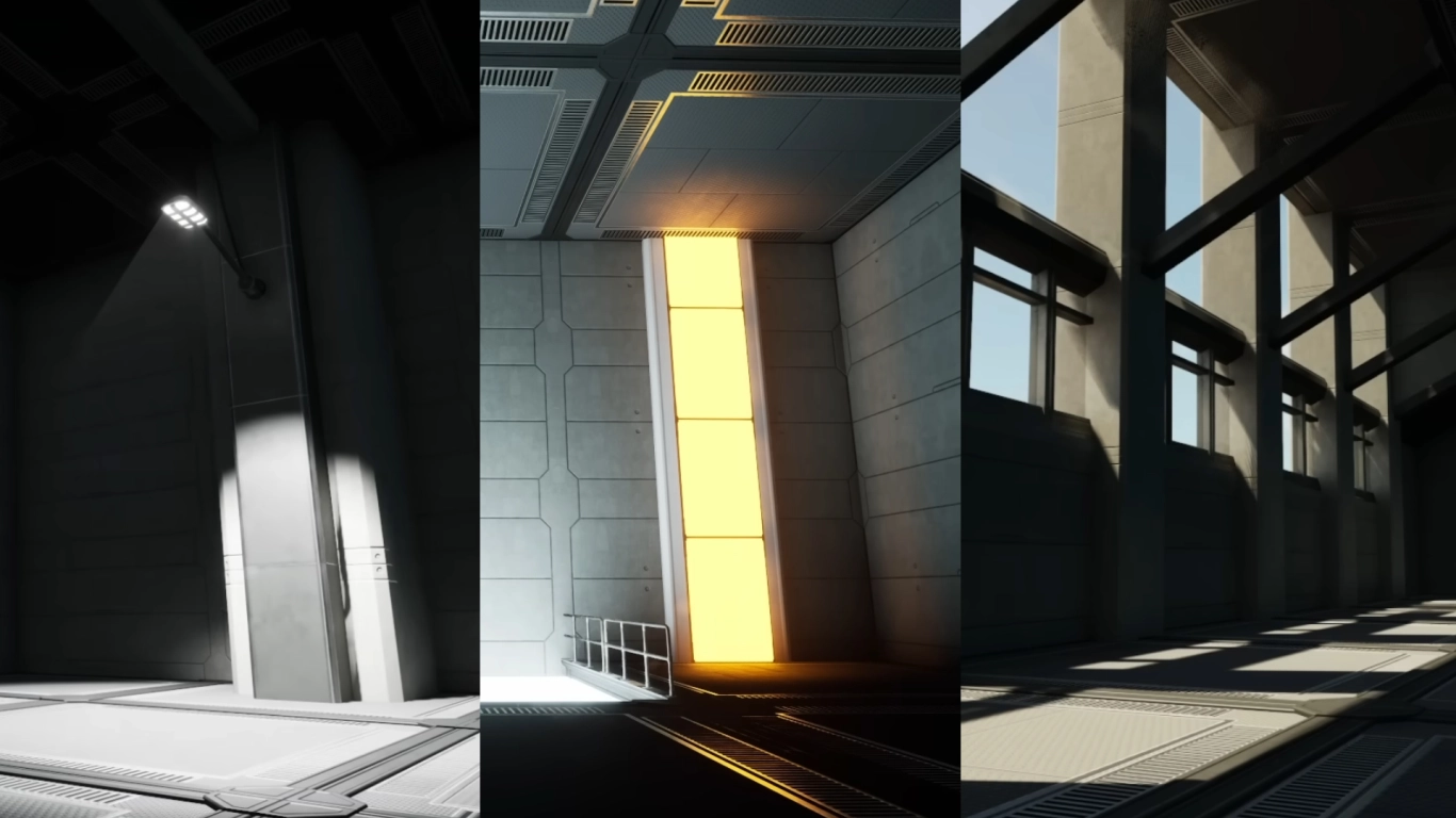 Satisfactory lighting with daylight, lamps, and signs