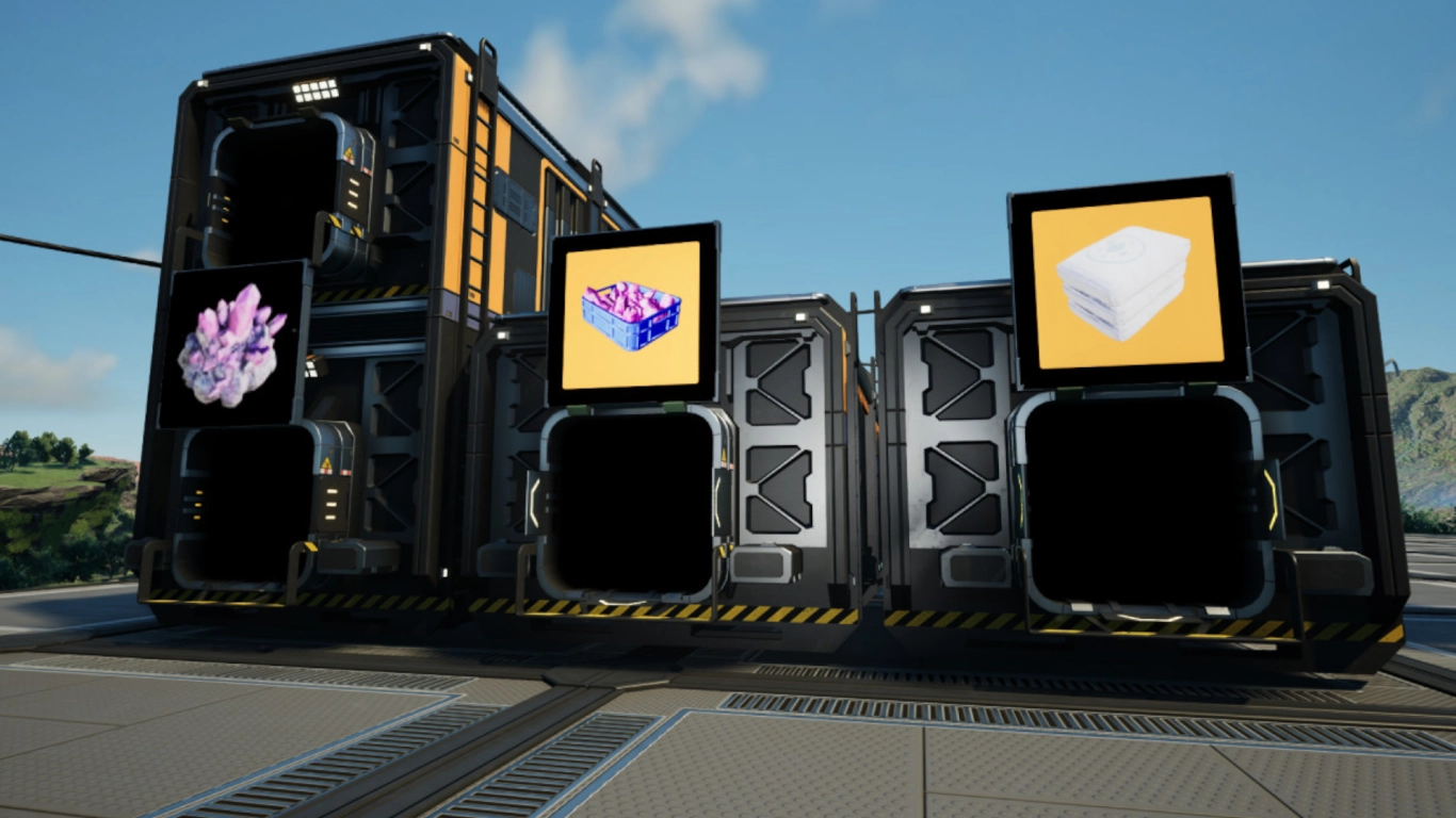 Satisfactory storage containers and industrial containers at the end of a production line