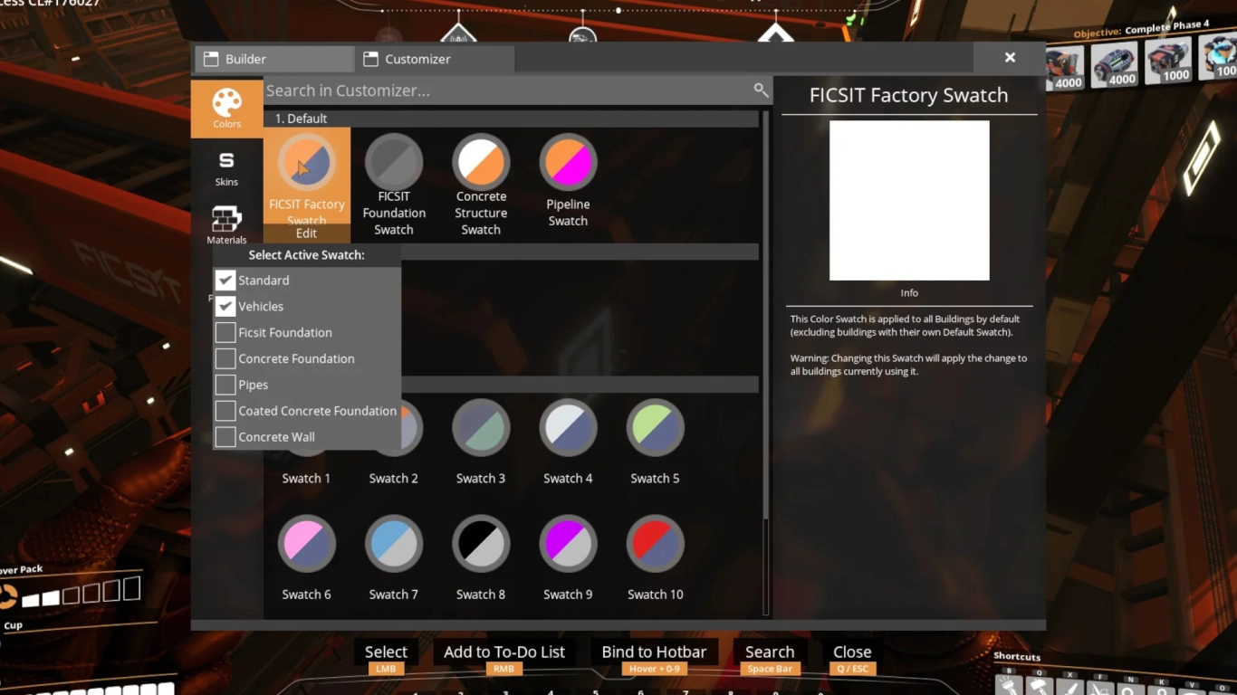 Organize Satisfactory builds with color