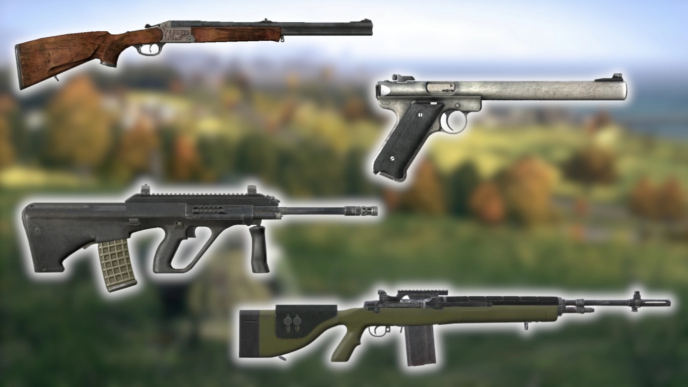 Top firearm models in DayZ