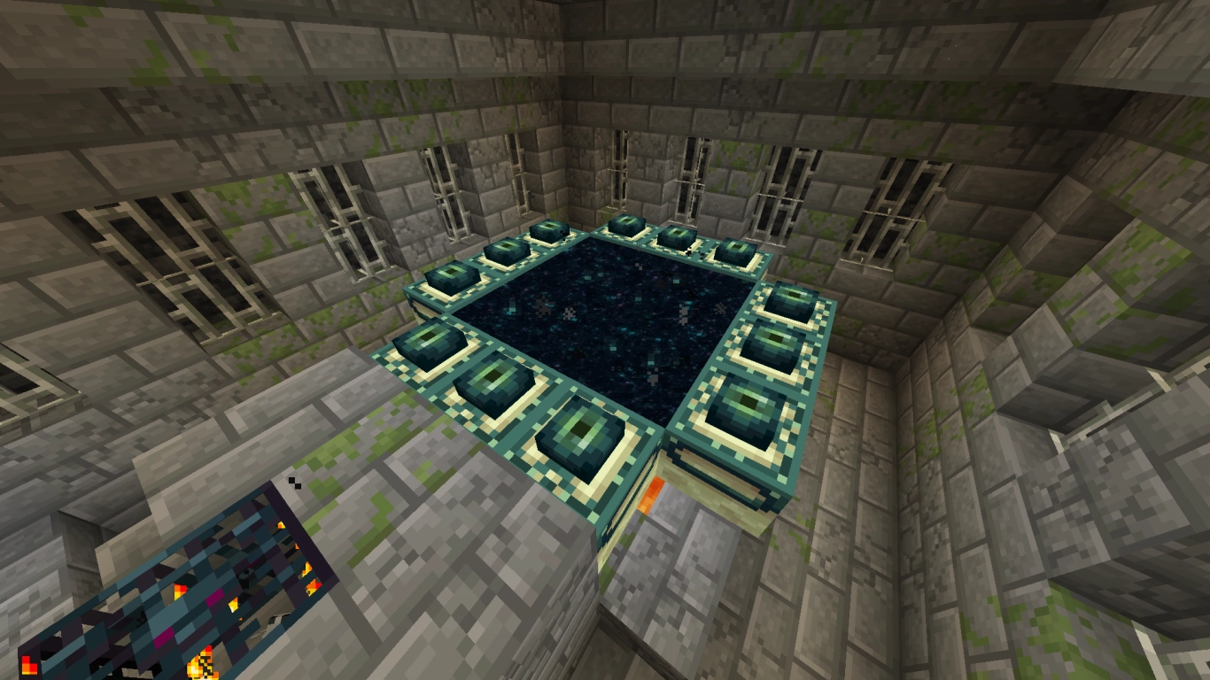 End Portal in Minecraft with 12 Eyes