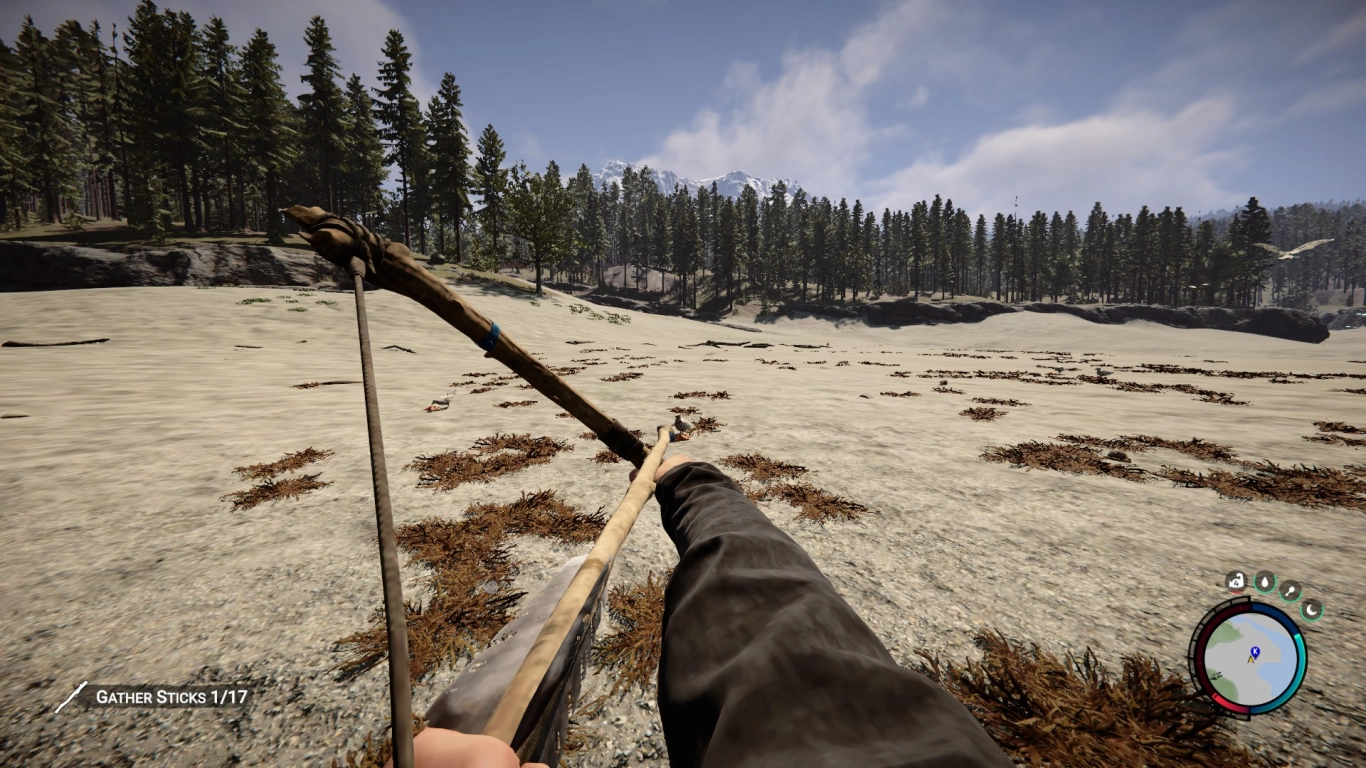 Crafting recipes: spear and bow for ranged combat in Sons of the Forest