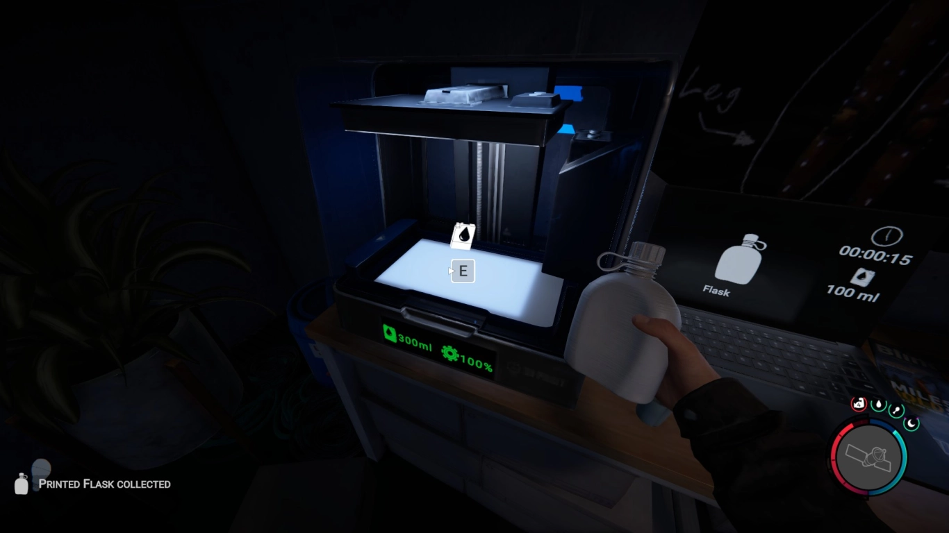 Crafting the flask in Sons of the Forest – Refill water on the go