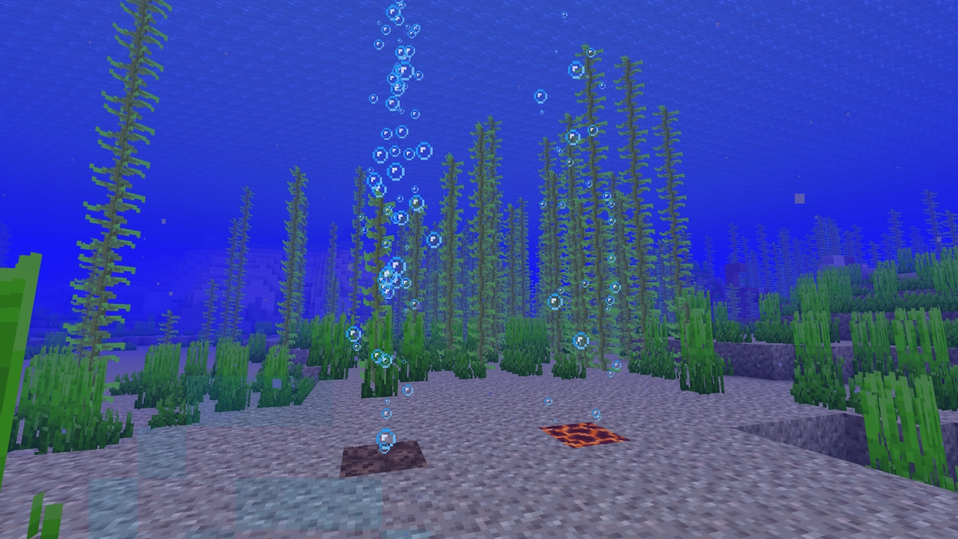 Columnas de agua como elevadores en Minecraft