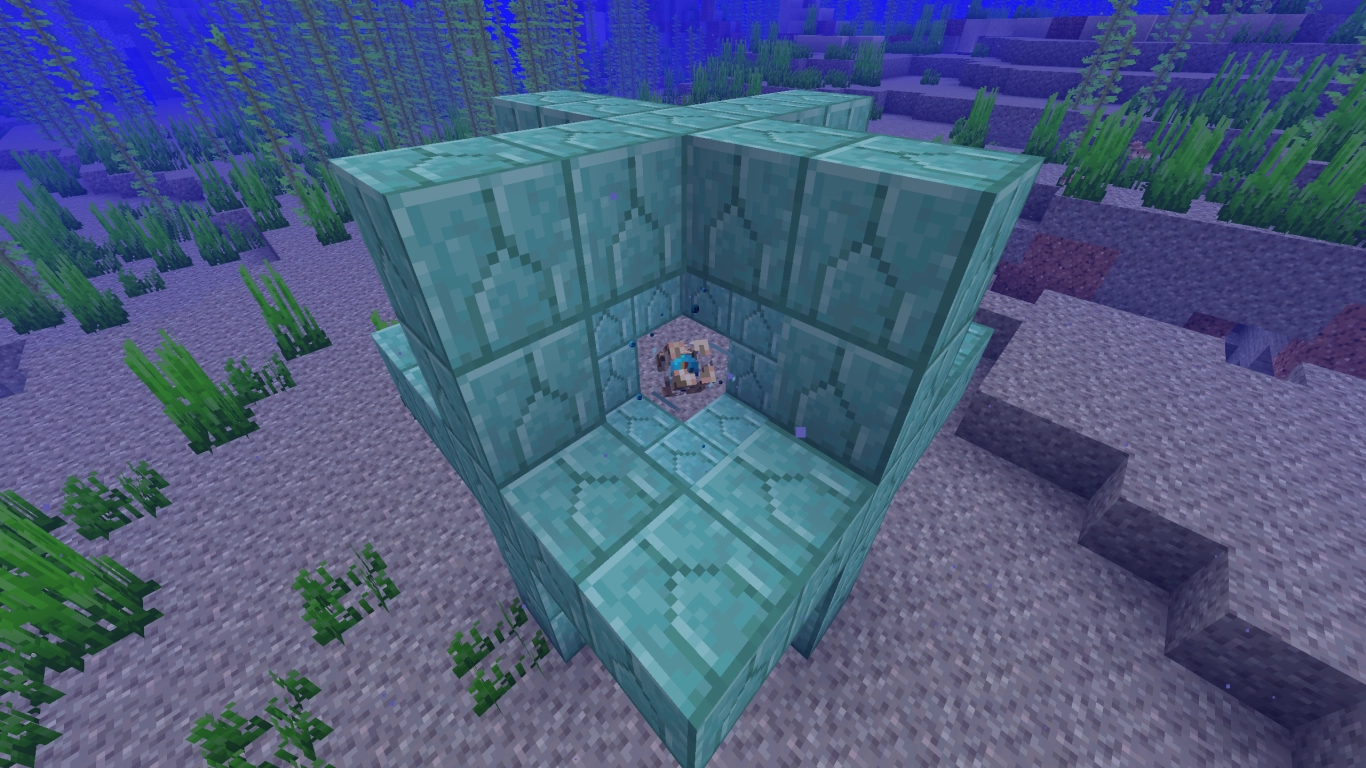 Construcción de un Conduit en Minecraft