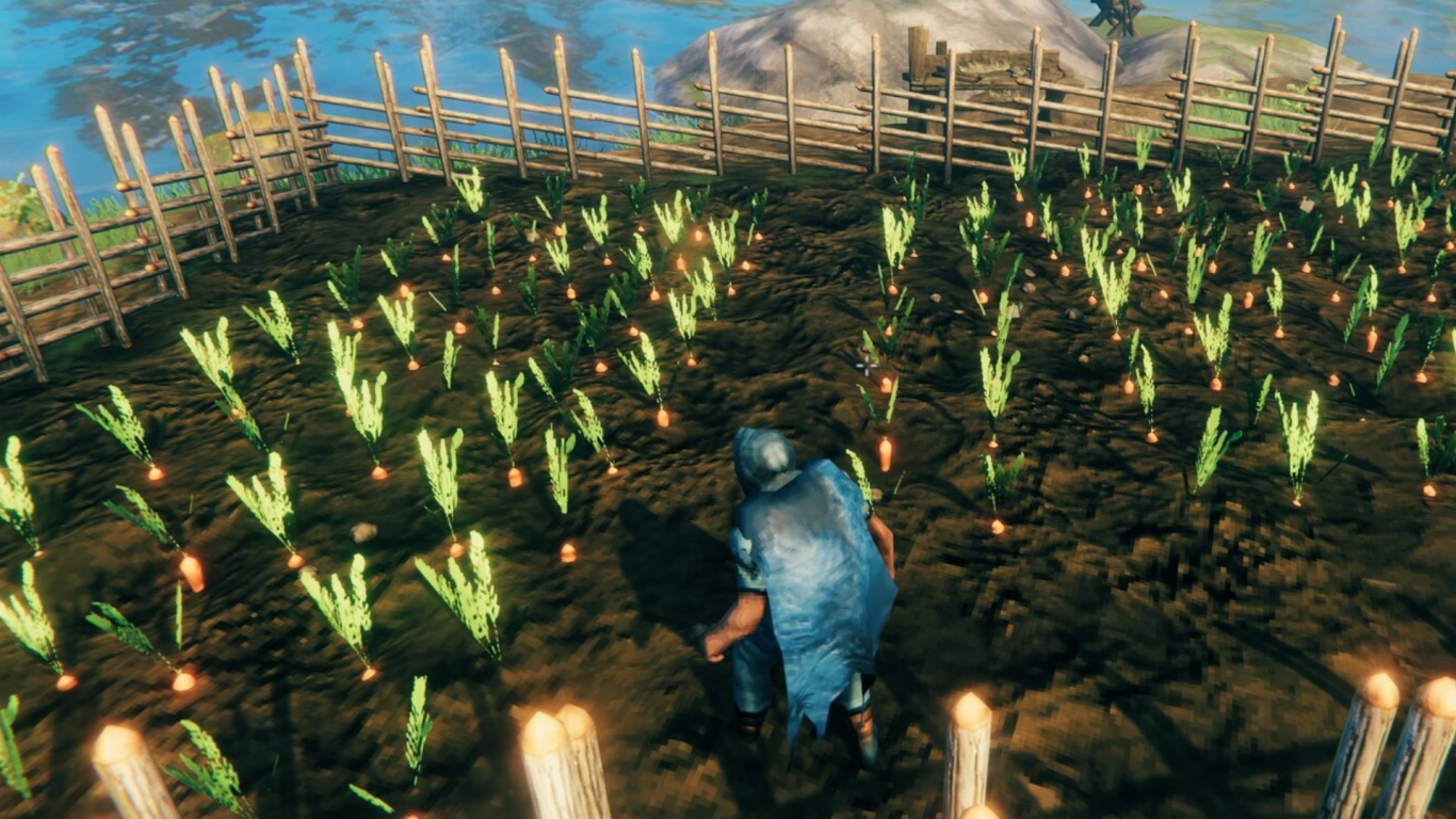 Valheim Cauldron and cooking recipes like Carrot soup Queen's jam and yellow mushrooms