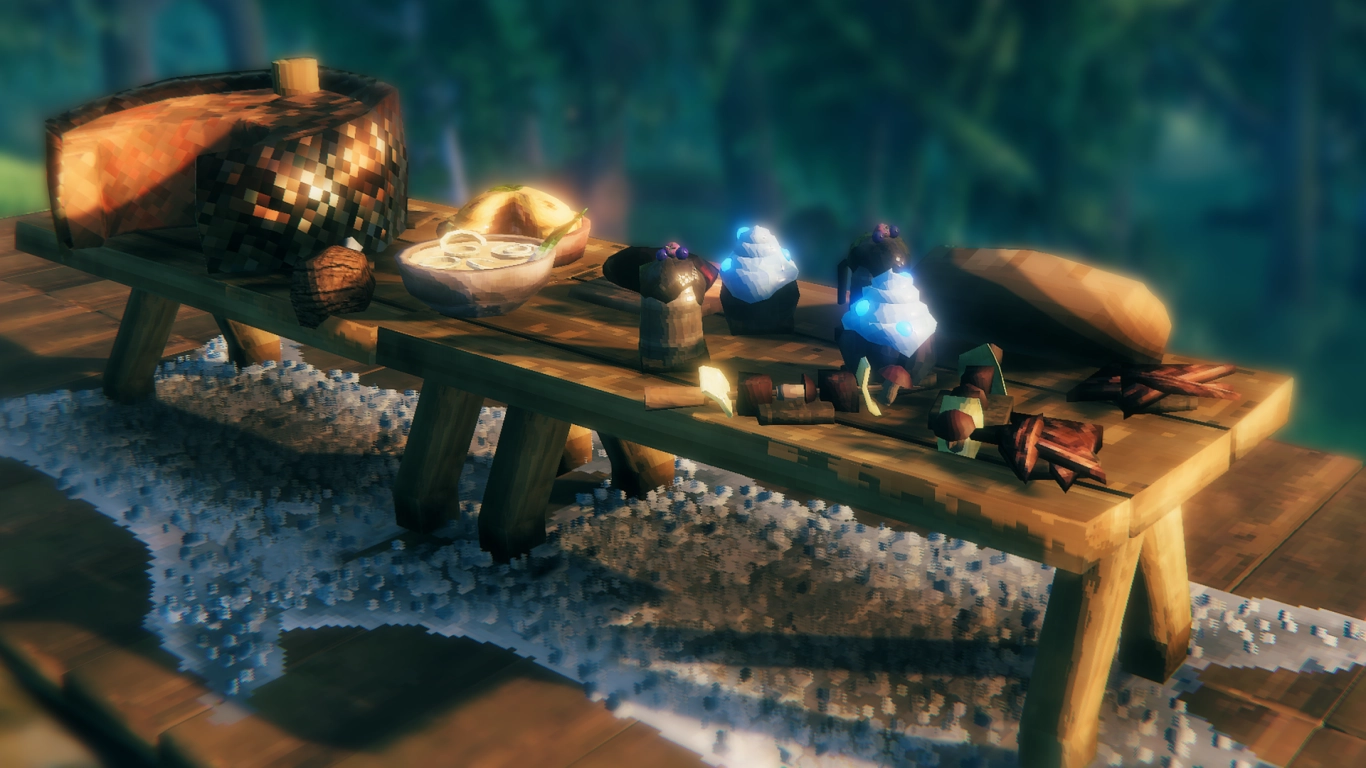 Valheim Hearth & Home food system with categories and new recipes