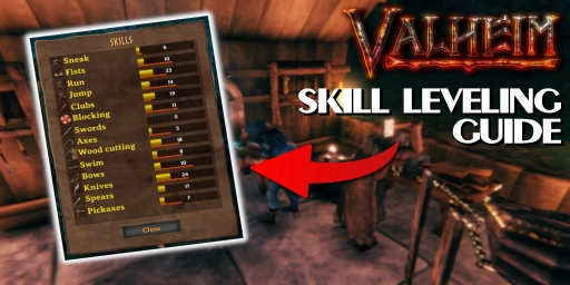 Valheim skill leveling: All bonuses and quick XP