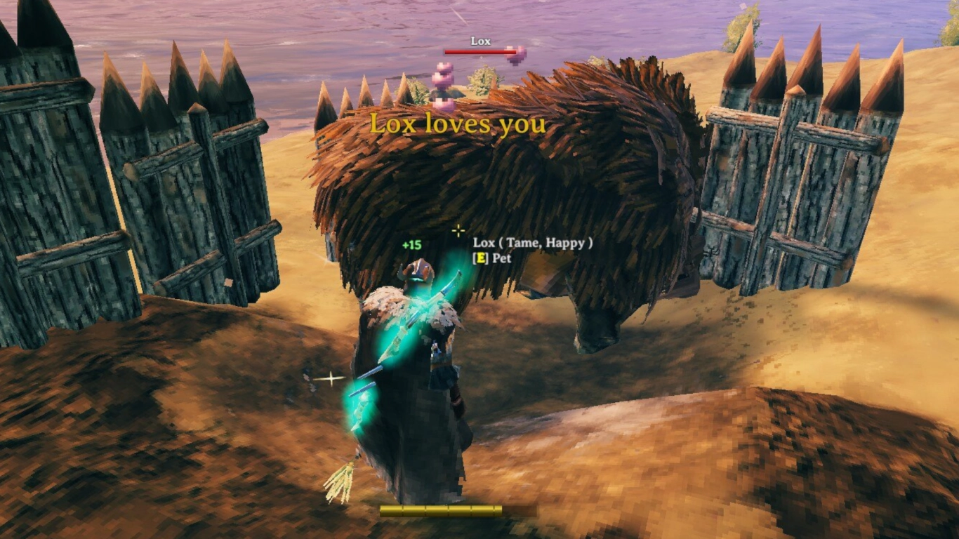 Taming progress in Valheim with yellow hearts