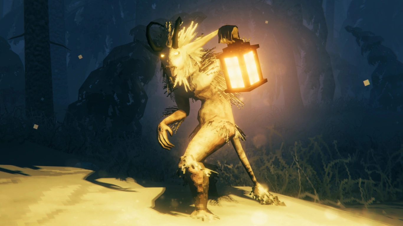 Valheim new creatures in the Deep North with elk and monsters